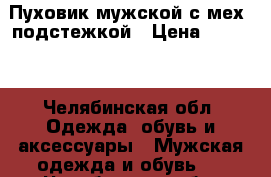 Пуховик мужской с мех. подстежкой › Цена ­ 3 500 - Челябинская обл. Одежда, обувь и аксессуары » Мужская одежда и обувь   . Челябинская обл.